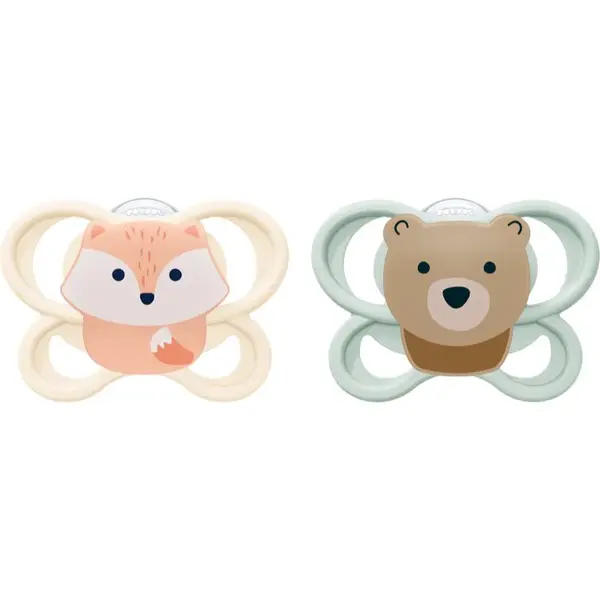 NUK Perfect Match Air 0-2 m dudlík Fox/Bear 2 ks