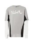 QUIKSILVER Funkčné tričko 'SYNC DOUBLE'  sivá / čierna / biela