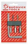 Závitové bity M3 - M8 HSS se zástrčným klíčem 1/4", sada 6 ks - Bučovice Tools