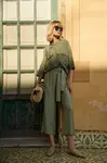Marisse Women's Trousers L-Sp-4624 Olive