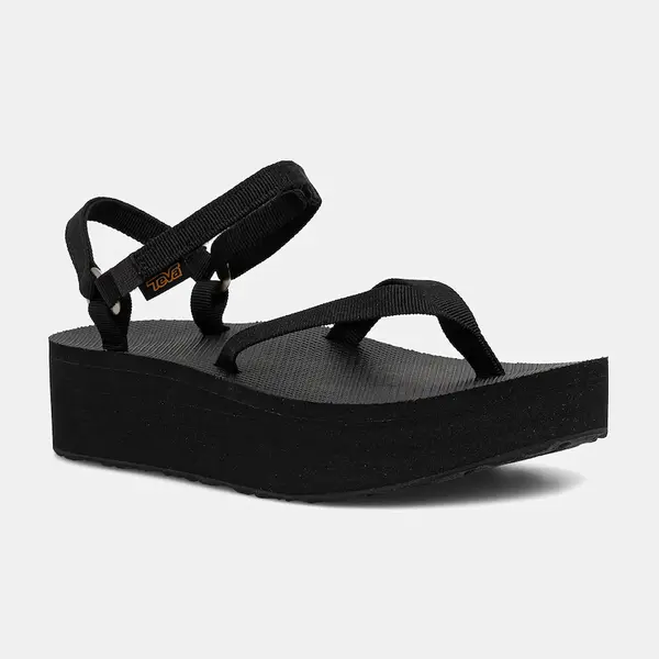 Sandály Teva Flatform Sandal Slim dámské, černá barva, na platformě, 1164630