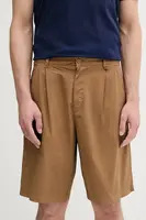 Kraťasy United Colors of Benetton pánské, hnědá barva, 462SU9011