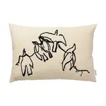 Dekorativní polštář ferm LIVING Vuelo béžová barva