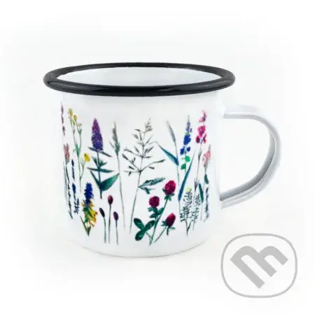 Smaltovaný hrnek Louka