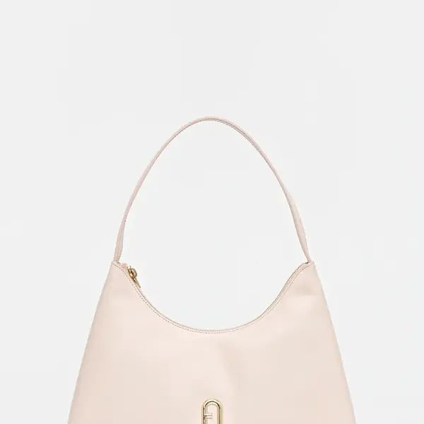 Kožená kabelka Furla růžová barva, WB00782.AX0733.0496S1007