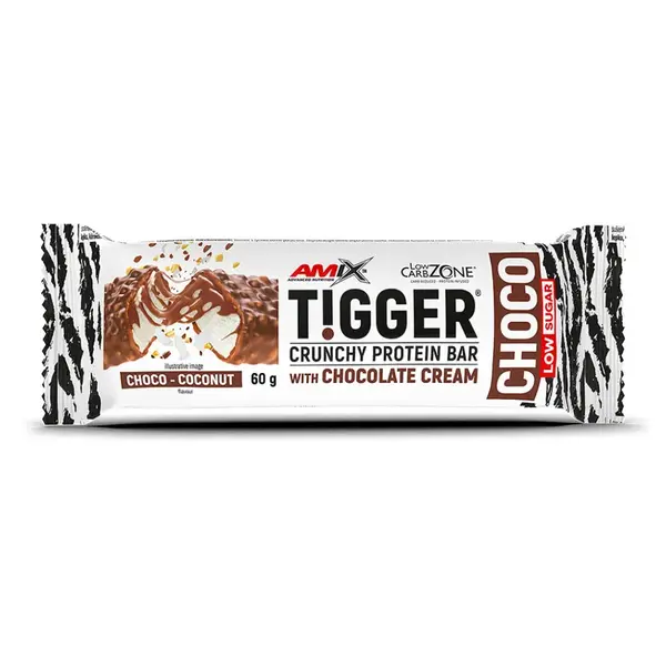 AMIX Tigger zero choco protein bar kokos čokoláda tyčinka 60 g