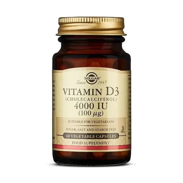 Solgar Vitamin D3 4000 IU 60 kapslí