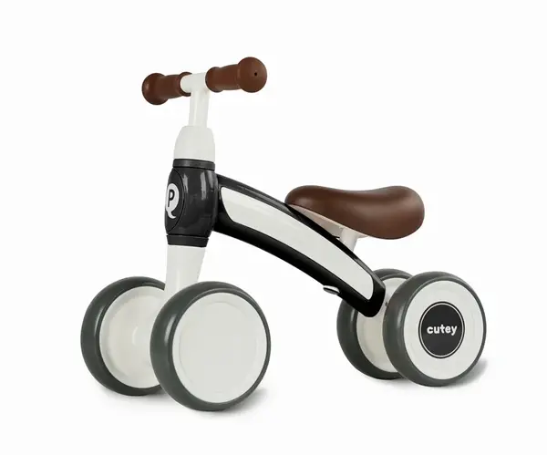 Milly Mally Dětské odrážedlo CUTEY Retro – první odrážedlo, černé