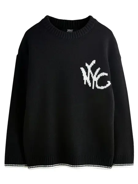 Next Sveter  čierna / biela