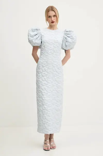 Šaty Rotate modrá barva, maxi, 1144831340