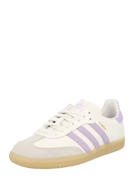 ADIDAS ORIGINALS Tenisky 'SAMBA'  svetlosivá / fialová / biela