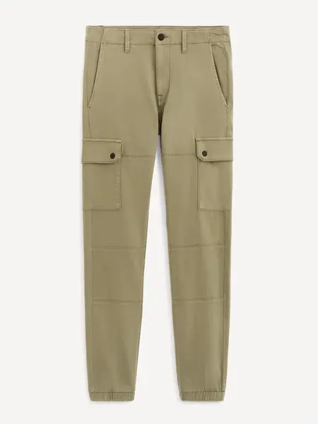 Kaki pánske nohavice Celio Solyte