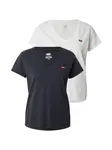 LEVI'S ® Tričko 'Perfect V-Neck Tee (2-Pack)'  biela