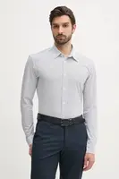 Košile BOSS pánská, bílá barva, slim, s klasickým límcem, 50539457