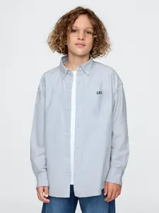 GAP Dětská oversize košile Oxford - Kluci