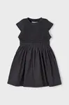 Dětské šaty s kabelkou Mayoral černá barva, mini, 3927