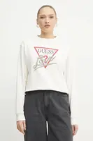 Mikina Guess dámská, bílá barva, s aplikací, W5RQ04 KB683