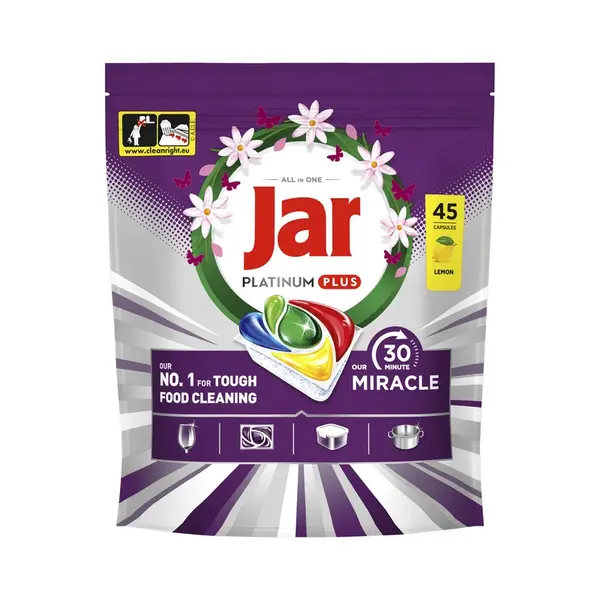 Jar 30 Platinum Plus Minute Miracle tablety do umývačky riadu