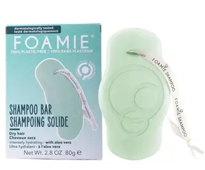 Tuhý šampon pro suché vlasy Foamie Shampoo Bar Aloe You Vera Much - 80 g