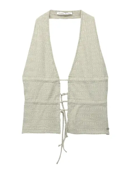 Pull&Bear Top  pastelovo zelená