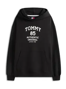 Tommy Jeans Mikina '1985'  čierna / biela