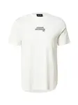 ARMANI EXCHANGE Tričko  šedobiela