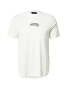 ARMANI EXCHANGE Tričko  šedobiela