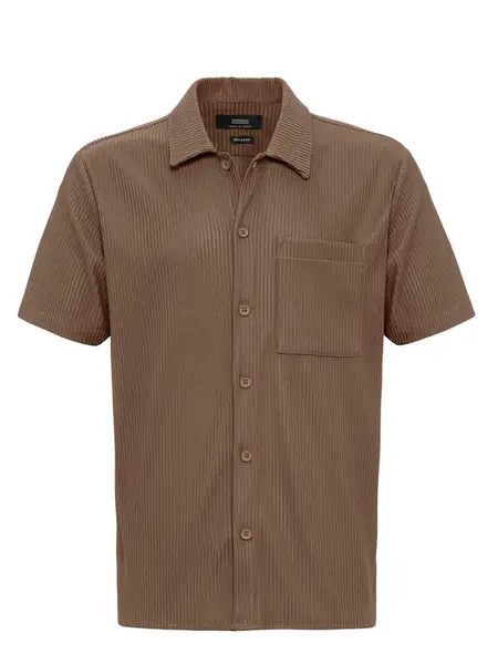 Antioch Košeľa  hnedá