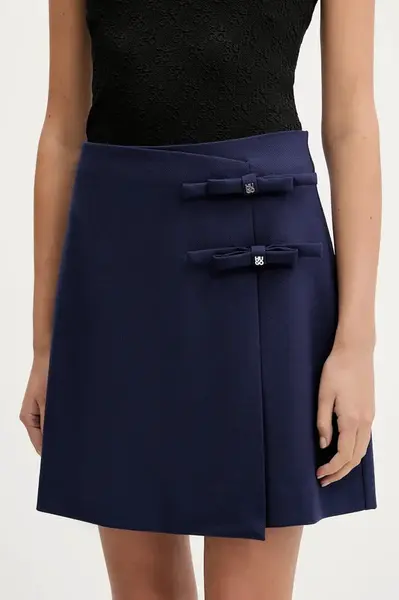 Sukně s příměsí vlny HUGO Ralime-1