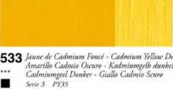 Sennelier oil stick 38ml – 533 Cadmium Yellow Deep