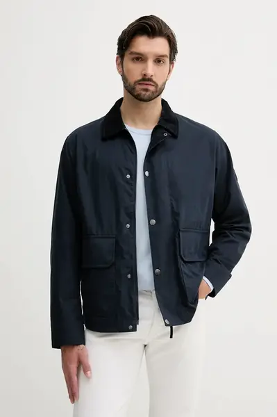 Bunda Tommy Hilfiger pánská, tmavomodrá barva, přechodná, MW0MW39638