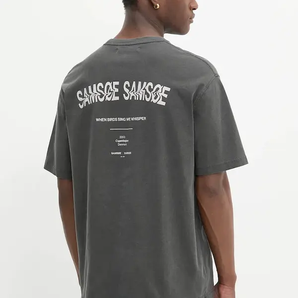 Samsoe Samsoe  Bavlněné tričko  SASWIRL