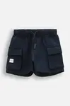 Kraťasy Coccodrillo tmavomodrá barva, nastavitelný pas, HOLIDAY SPLASH BOY NEWBORN