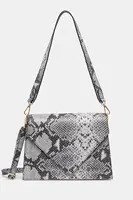 Kožená kabelka Answear.LAB šedá barva