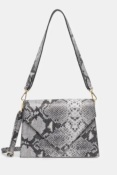 Kožená kabelka Answear.LAB šedá barva