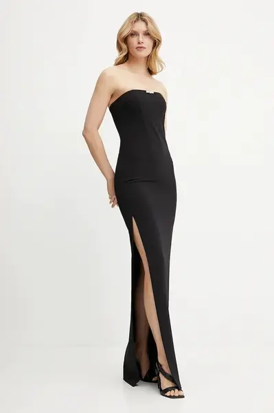 Šaty Elisabetta Franchi černá barva, maxi, ABR4652E2