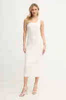 Šaty Armani Exchange béžová barva, midi, XW000576 AF12740