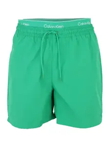 Calvin Klein Swimwear Plavecké šortky 'ESSENTIALS'  zelená