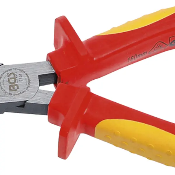 BGS technic Kleště na jemnou mechaniku elektrikářské VDE, rovné 160 mm - BGS 7151