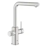 Grohe GROHE Blue Pure 2022 drezová batéria s vyťahovacou sprškou supersteel 30590dc0 G30590DC0