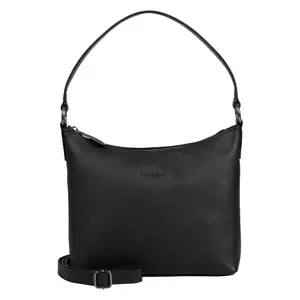 Dámska kožená kabelka cez rameno Burkely Eden - čierna