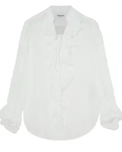 Bílá halenka s volány