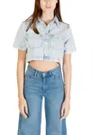 Tommy Hilfiger džínová crop košile