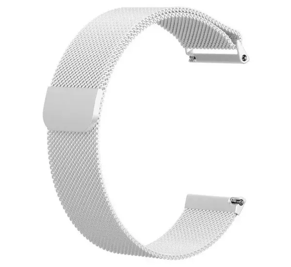 Univerzální kovový řemínek Milánský tah RhinoTech Quick Release 22 mm, stříbrná