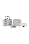 Design Letters Detská raňajková súprava Design Letters Classics in a suitcase D 4-pak