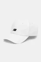 Bavlněná baseballová čepice New Balance bílá barva, LAH51009WT