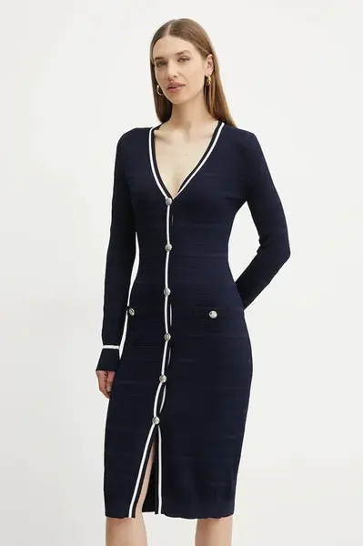 Šaty Marciano Guess ADA tmavomodrá barva, mini, 5RGR05 5640Z