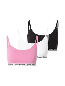 Juicy Couture Podprsenka 'REN'  eozín / čierna / biela