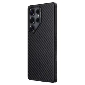 Zadní kryt Nillkin Synthetic Fiber PRO Magnetic pro Samsung Galaxy S25 Ultra, černá