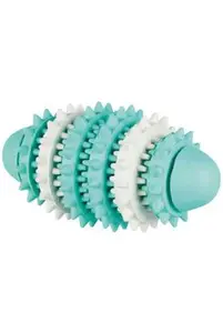 Dentafun hračka pes Rugby s mátou zelenobílý 15cm